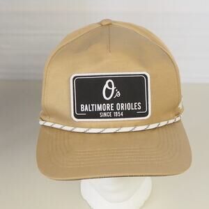 Men's‎ Baltimore Orioles '47 Hat Khaki Oxford Tech Hitch Snapback Cap OSFM